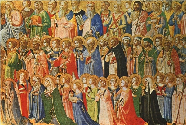 이탈리아 화가 프라 안젤리코(Fra Angelico, 1395-1455)가 그린 “성인들”